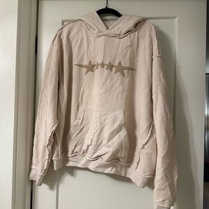 Lonely Ghost Cream Star Hoodie